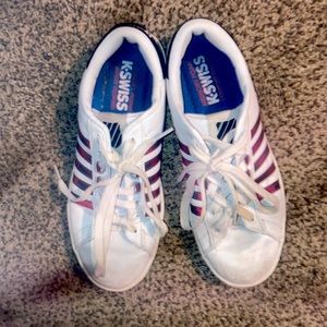 White K.Swiss Memory foam sneakers